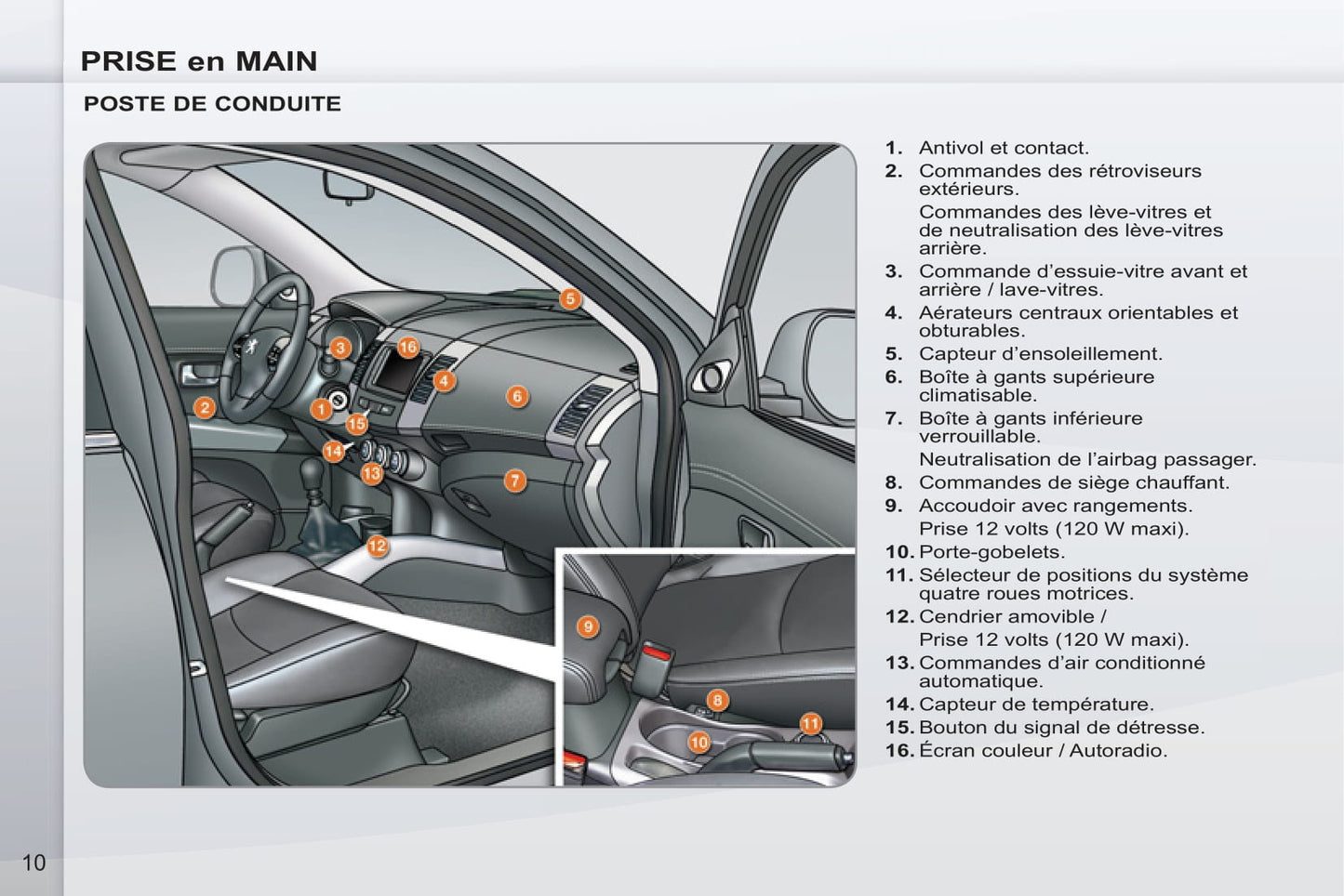 2011-2012 Peugeot 4007 Owner's Manual | French