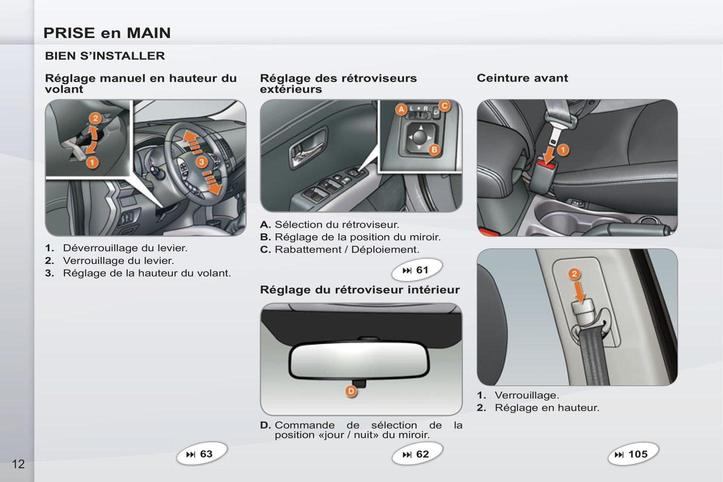 2011-2012 Peugeot 4007 Owner's Manual | French