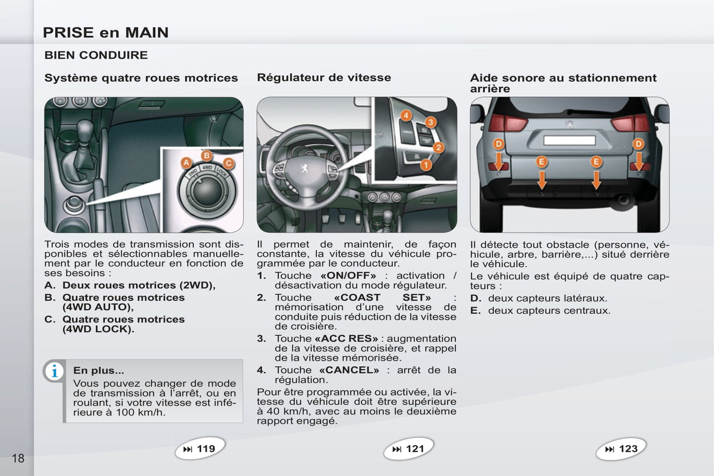 2011-2012 Peugeot 4007 Owner's Manual | French