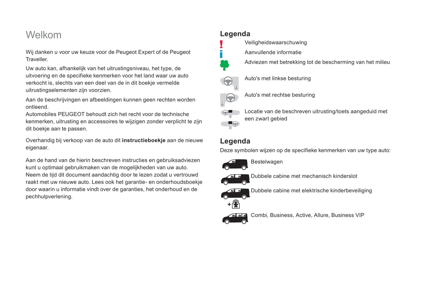 2018-2020 Peugeot Expert/Traveller Bedienungsanleitung | Niederländisch