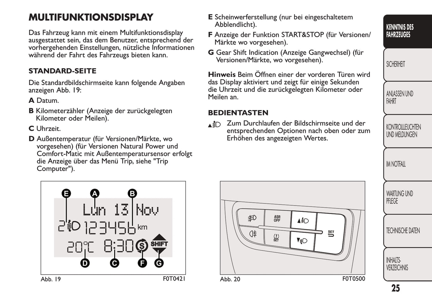 2016-2017 Fiat Fiorino Owner's Manual | German