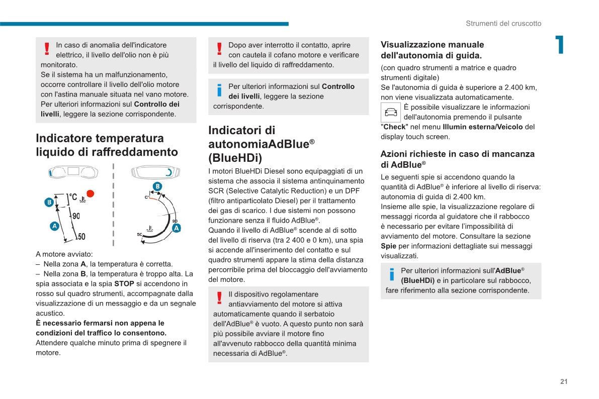 2020-2023 Peugeot 2008/e-2008 Owner's Manual | Italian