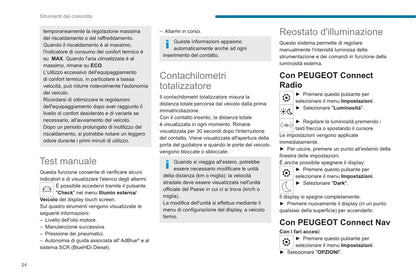 2020-2023 Peugeot 2008/e-2008 Owner's Manual | Italian