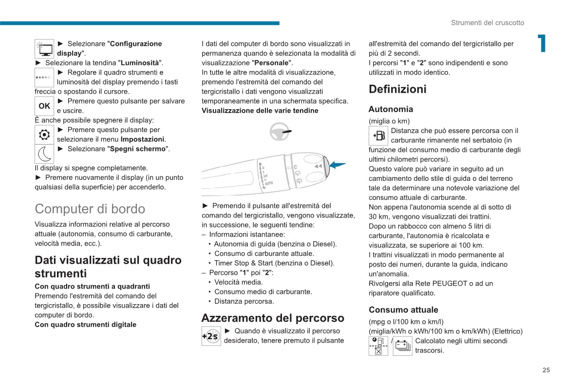 2020-2023 Peugeot 2008/e-2008 Owner's Manual | Italian