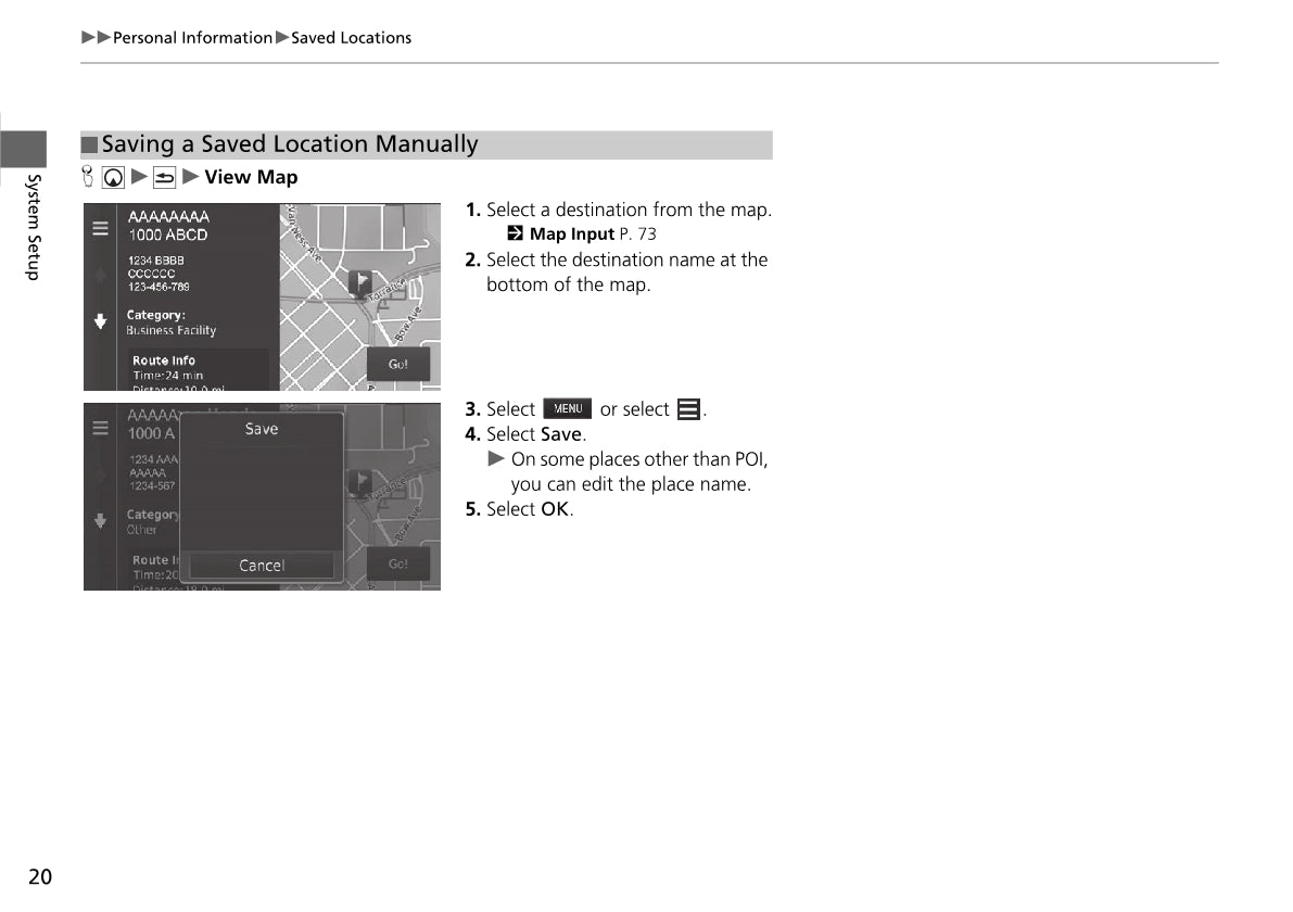 Honda Civic Sedan Navigation Owner's Manual 2021