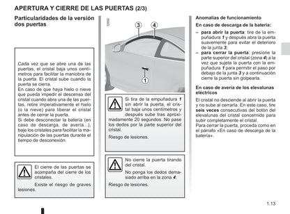 2014-2015 Renault Laguna/Laguna Coupé Owner's Manual | Spanish