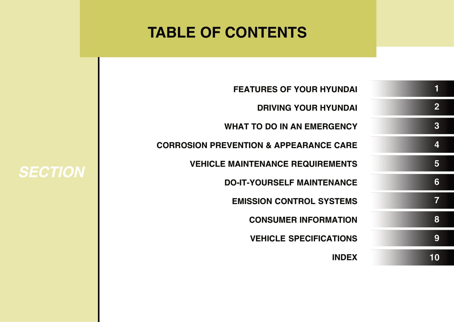 2006-2007 Hyundai Terracan Owner's Manual | English