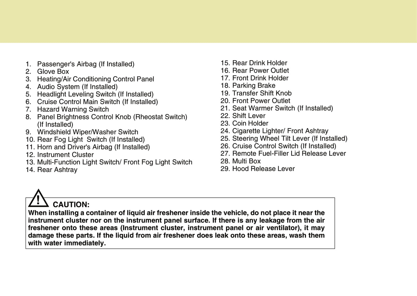 2006-2007 Hyundai Terracan Owner's Manual | English