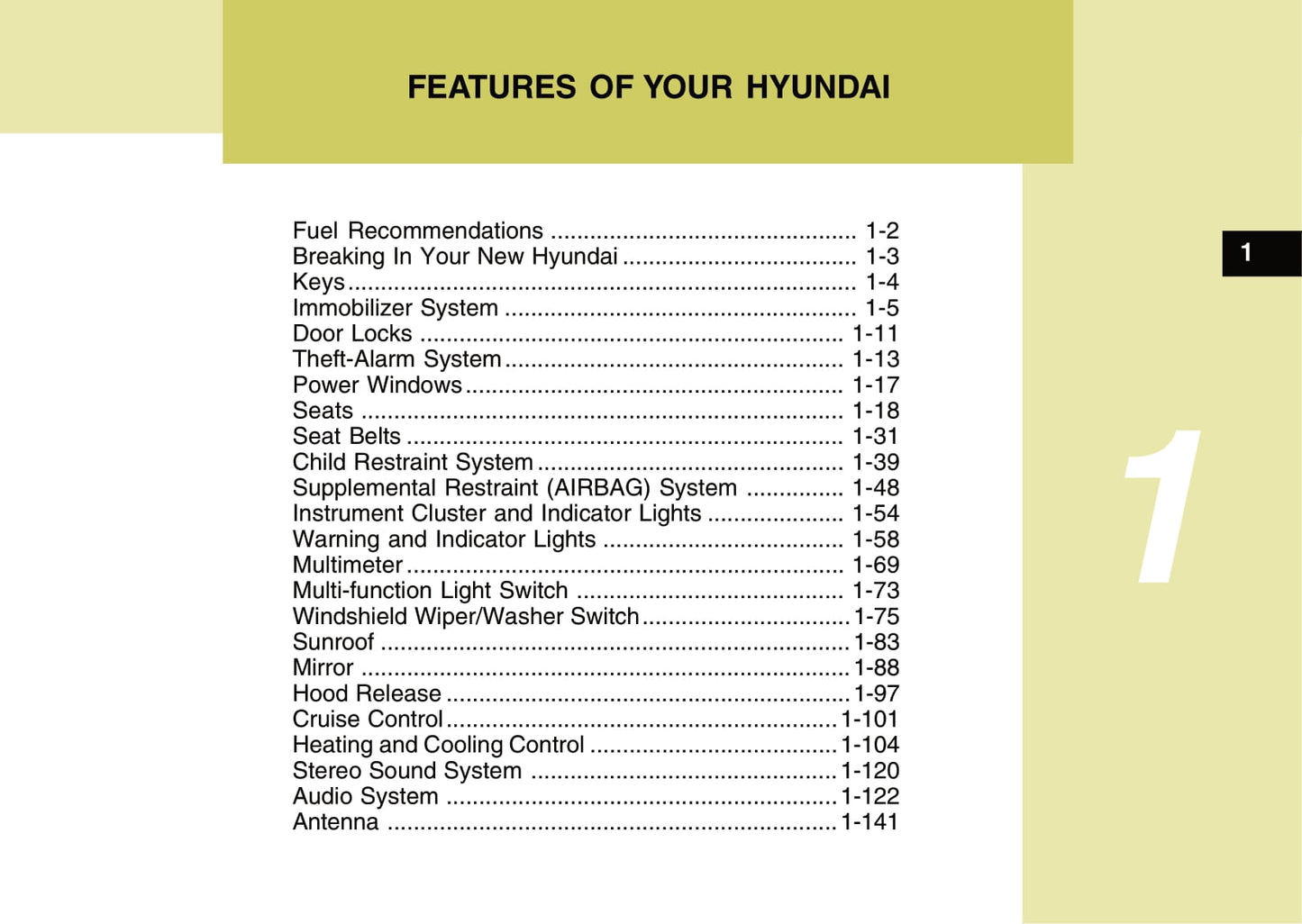 2006-2007 Hyundai Terracan Owner's Manual | English