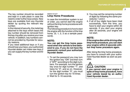 2006-2007 Hyundai Terracan Owner's Manual | English