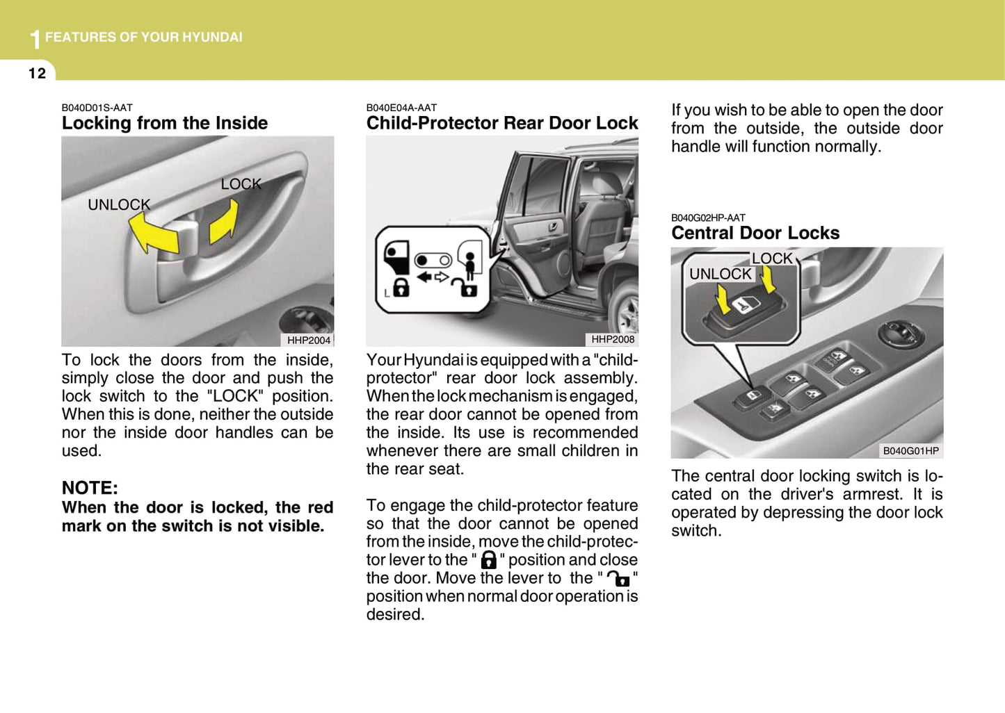 2006-2007 Hyundai Terracan Bedienungsanleitung | Englisch