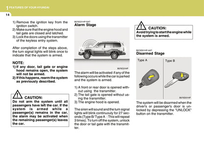 2006-2007 Hyundai Terracan Bedienungsanleitung | Englisch