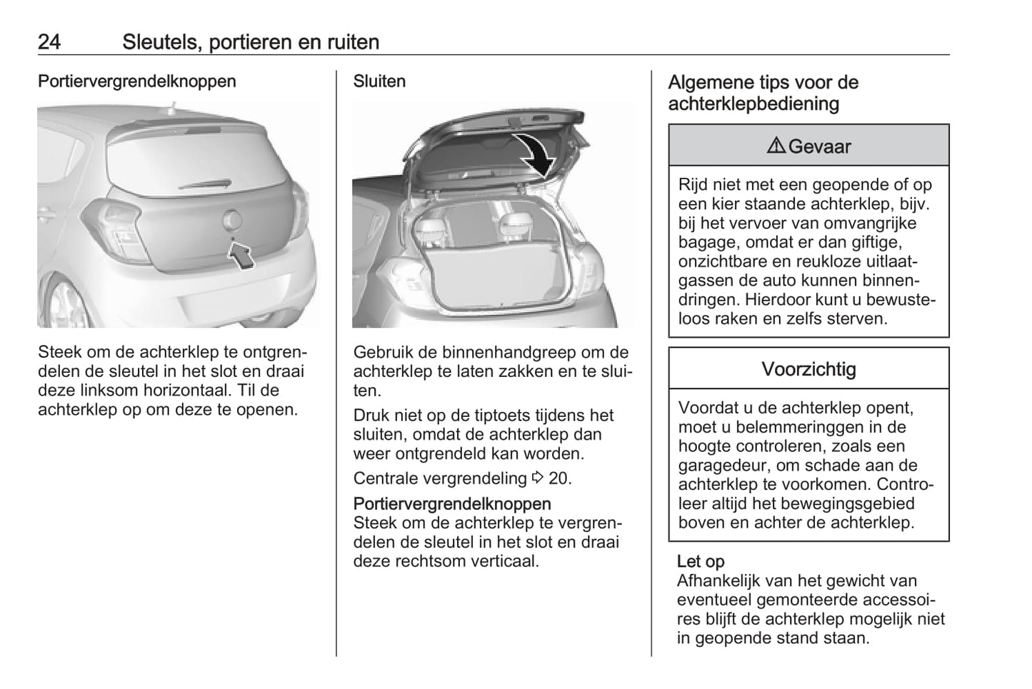 2018-2019 Opel Karl Owner's Manual | Dutch