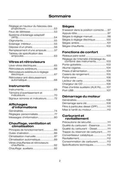 2008-2009 Ford Kuga Bedienungsanleitung | Französisch