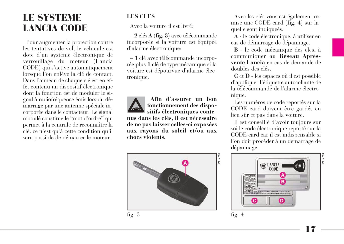 2001-2005 Lancia Lybra Bedienungsanleitung | Französisch