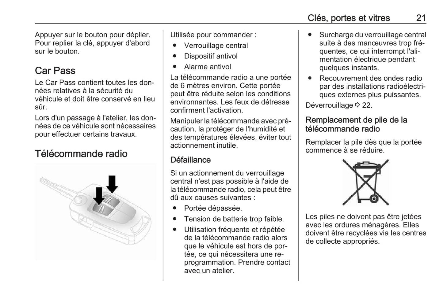 2016-2017 Opel Antara Owner's Manual | French