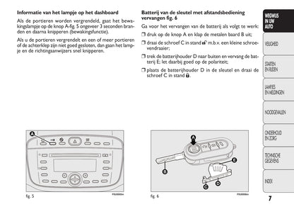 2010-2011 Fiat Punto/Punto Evo Owner's Manual | Dutch