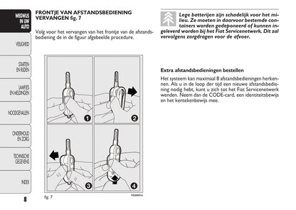 2010-2011 Fiat Punto Evo Owner's Manual | Dutch