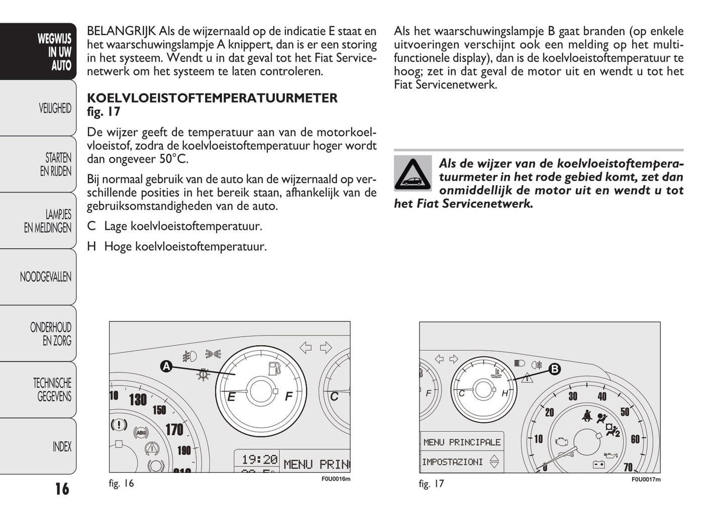 2010-2011 Fiat Punto/Punto Evo Owner's Manual | Dutch