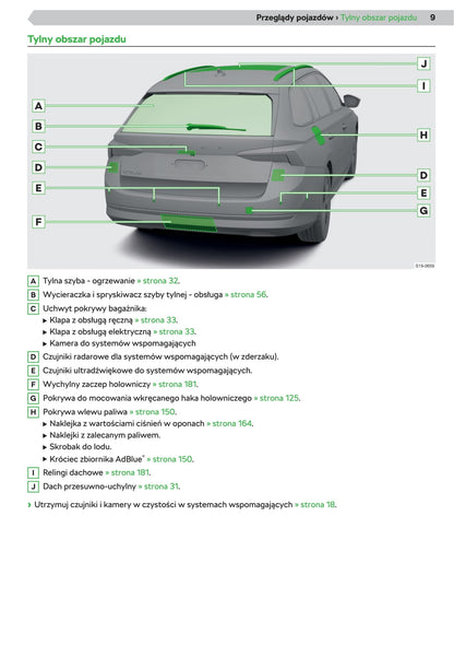 2020 Skoda Octavia Owner's Manual | Polish