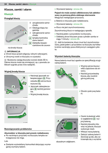 2020 Skoda Octavia Owner's Manual | Polish