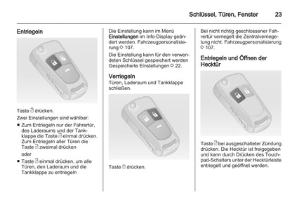 2011-2012 Opel Insignia Owner's Manual | German