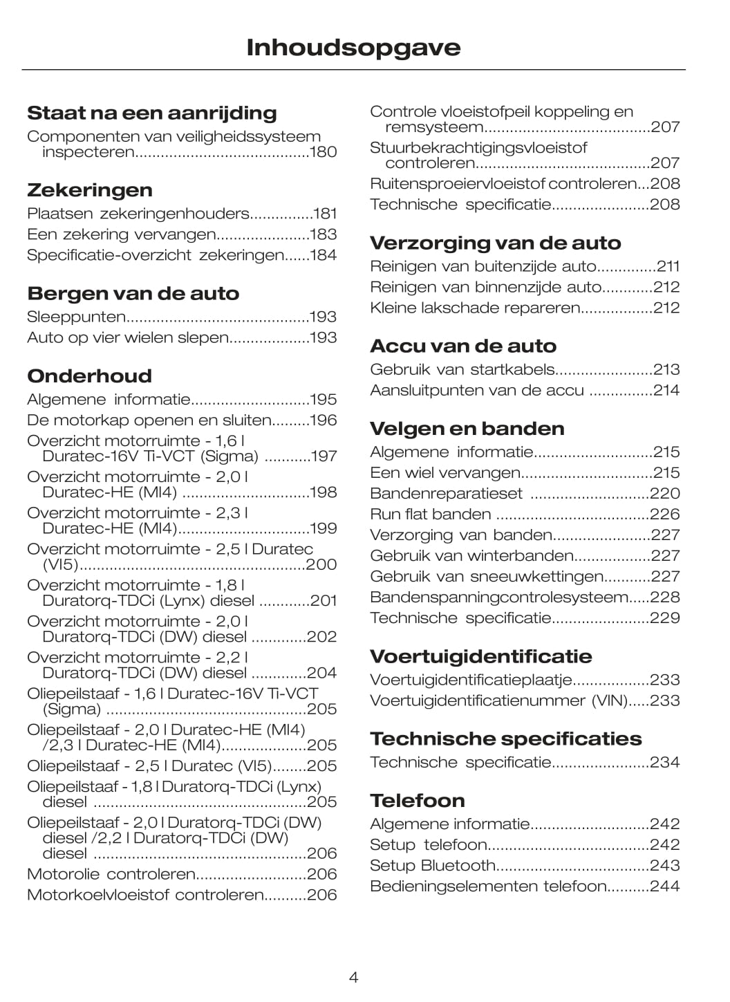 2009-2010 Ford Mondeo Bedienungsanleitung | Niederländisch