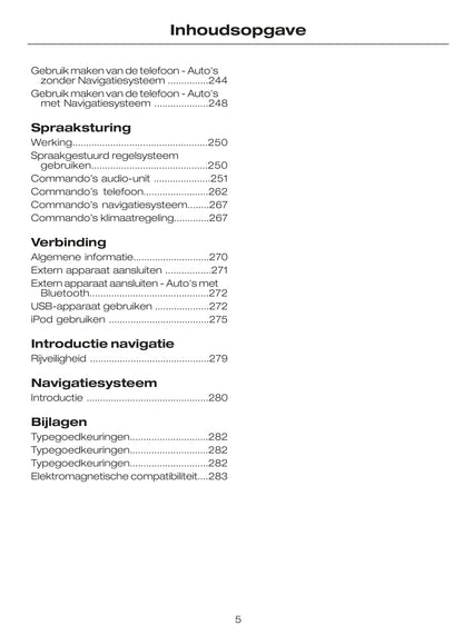 2009-2010 Ford Mondeo Owner's Manual | Dutch