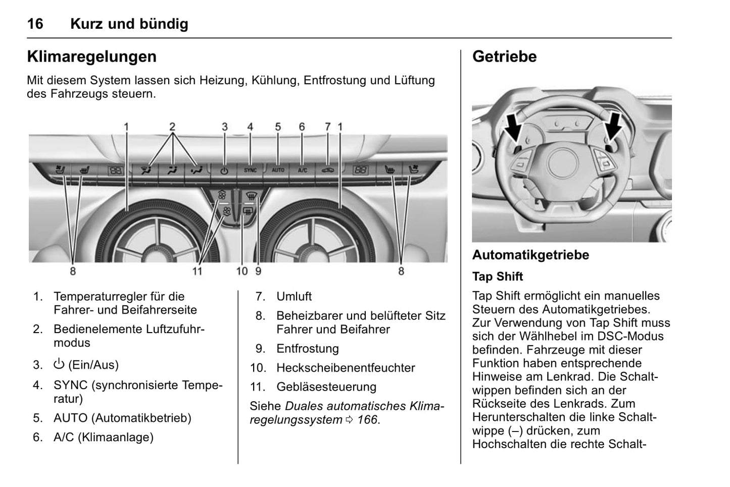 2017-2018 Chevrolet Camaro Owner's Manual | German