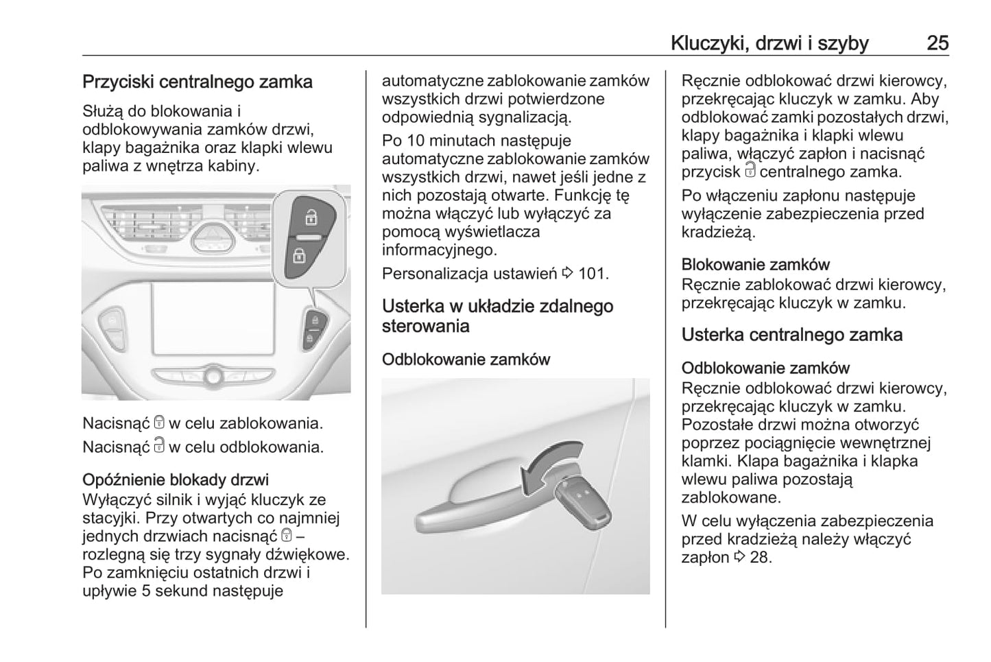 2019-2020 Opel Corsa Bedienungsanleitung | Polnisch