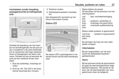 2016-2017 Opel Zafira/Zafira Tourer Owner's Manual | Dutch