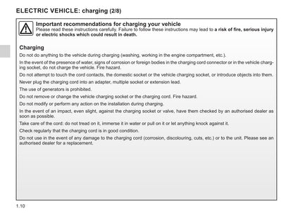 2020-2021 Renault Kangoo Z.E. Bedienungsanleitung | Englisch