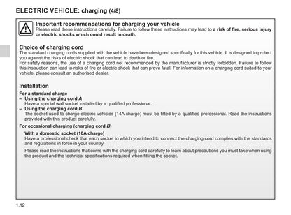 2020-2021 Renault Kangoo Z.E. Bedienungsanleitung | Englisch