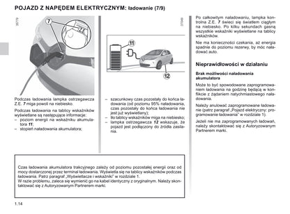 2018-2019 Renault Zoe Bedienungsanleitung | Polnisch