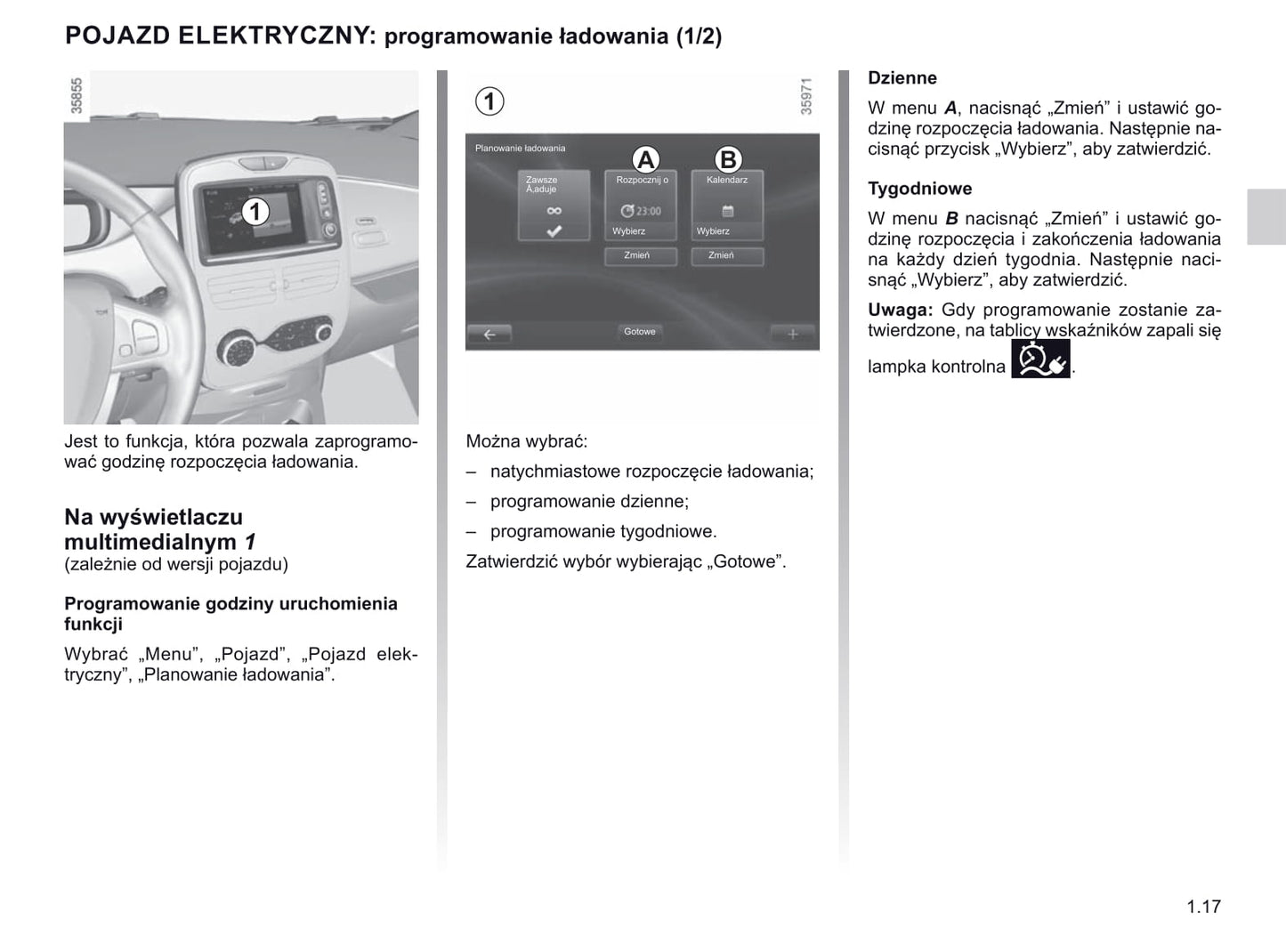 2018-2019 Renault Zoe Owner's Manual | Polish