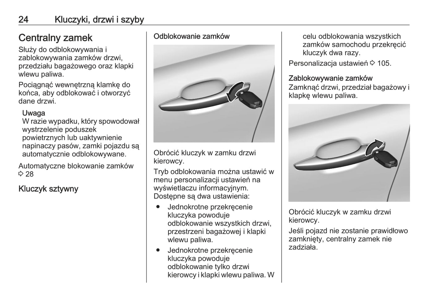 2020 Opel Crossland X Owner's Manual | Polish