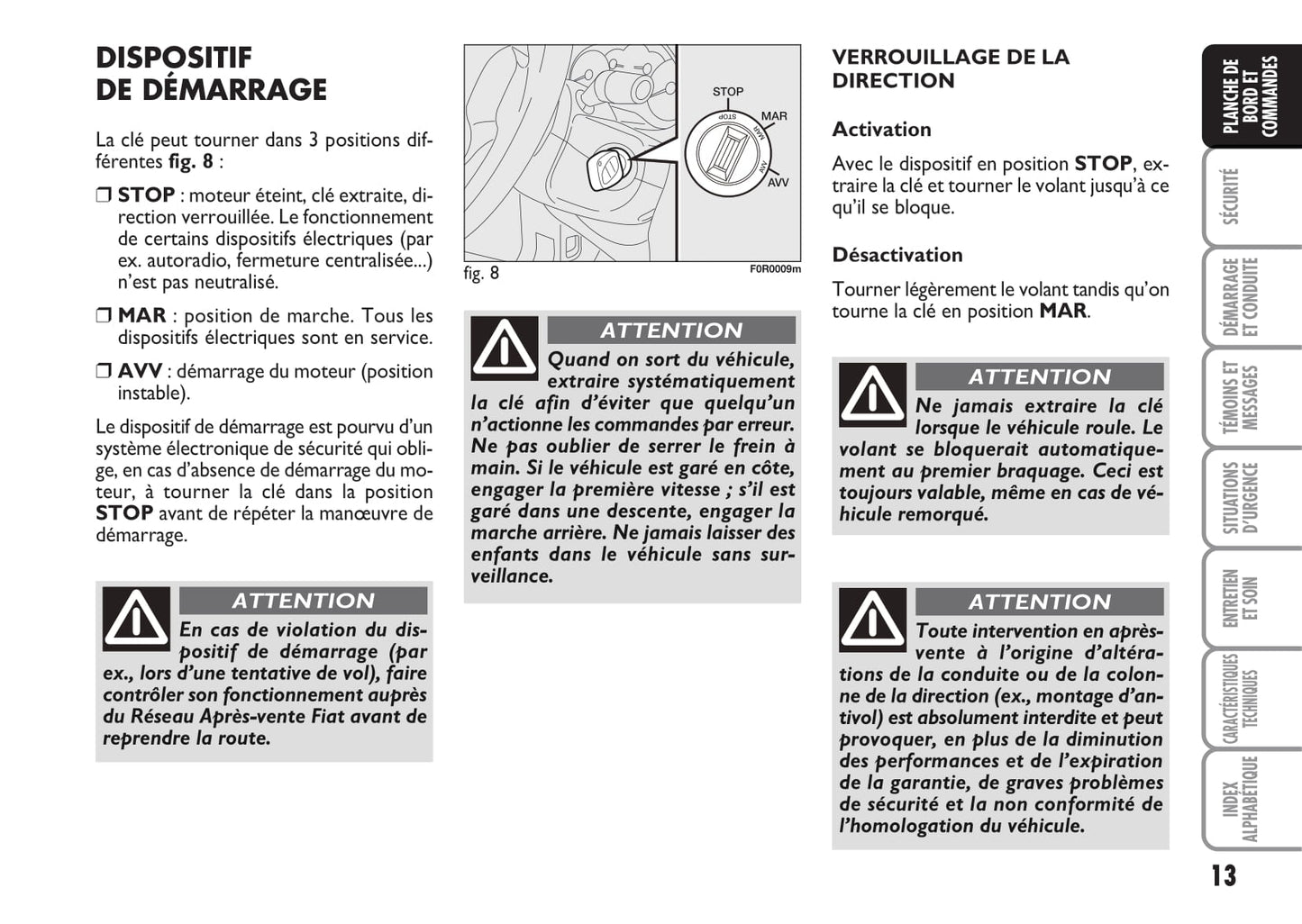 2013-2014 Fiat Linea Owner's Manual | French