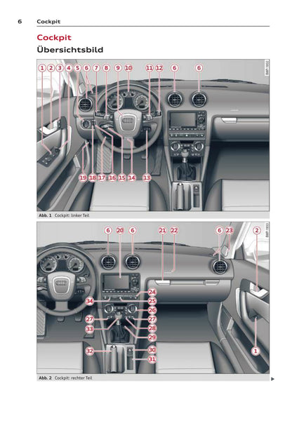 2008-2011 Audi A3 Owner's Manual | German