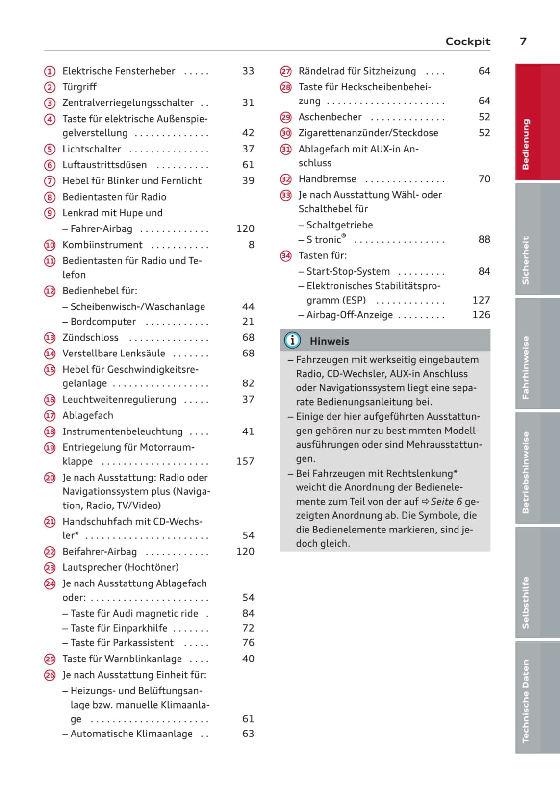 2008-2011 Audi A3 Owner's Manual | German