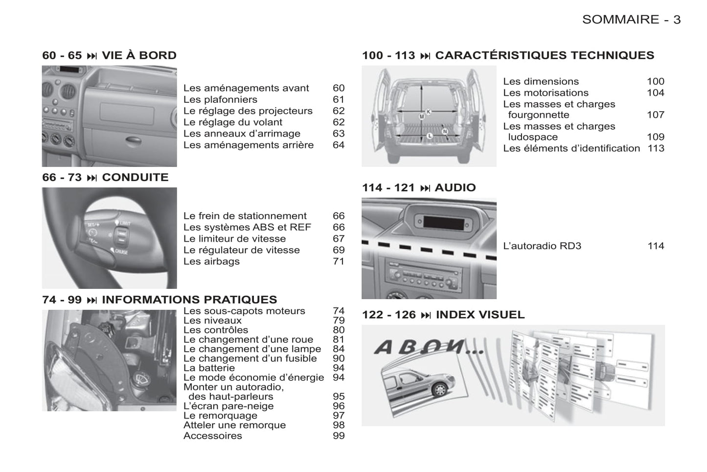 2011-2015 Peugeot Partner Origin Bedienungsanleitung | Französisch