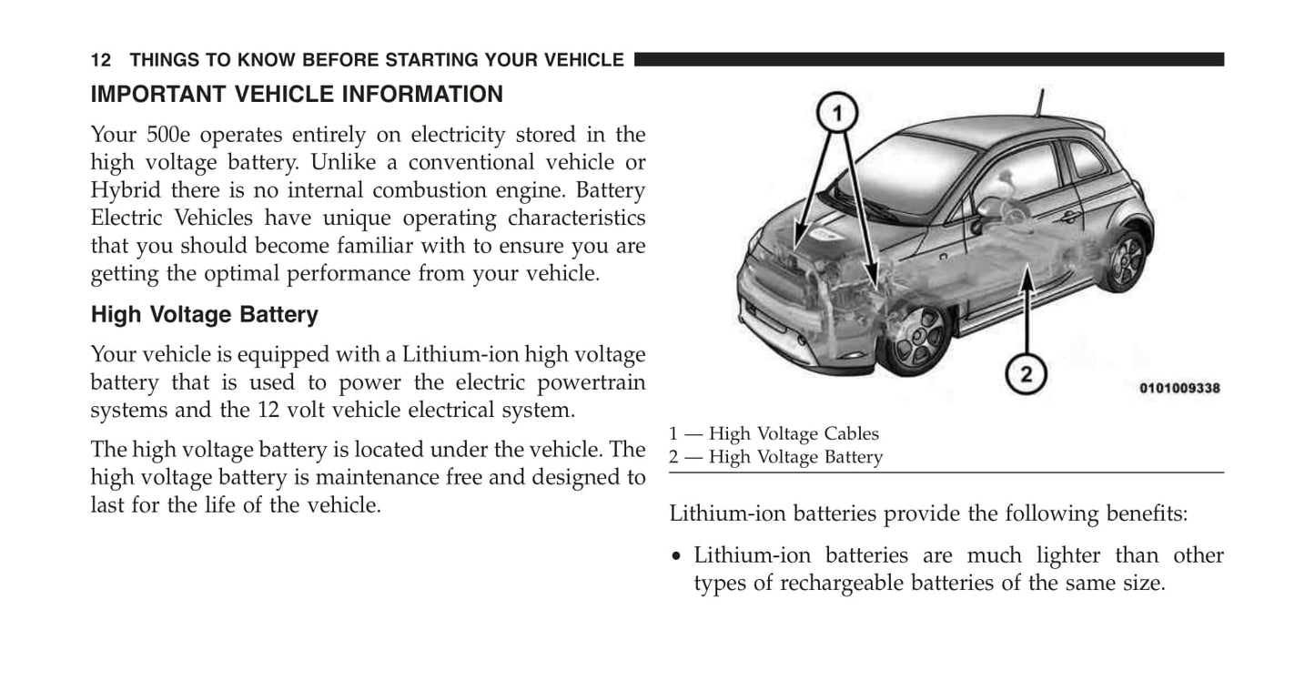 2015 Fiat 500e Owner's Manual | English