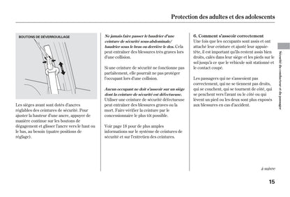 2007 Honda CR-V Owner's Manual | French