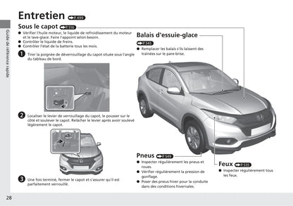 2018-2019 Honda HR-V Bedienungsanleitung | Französisch