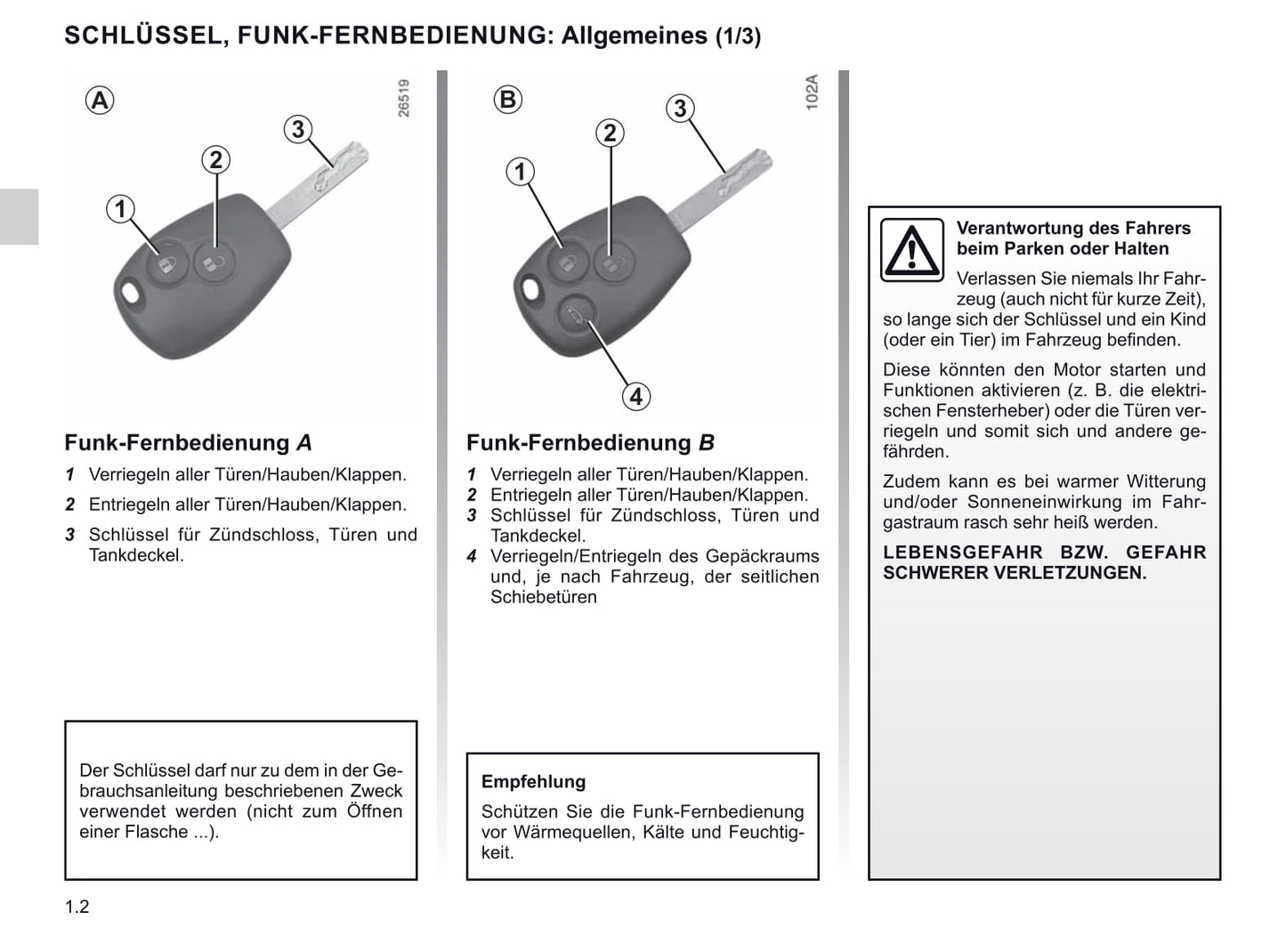 2019-2020 Renault Master Owner's Manual | German