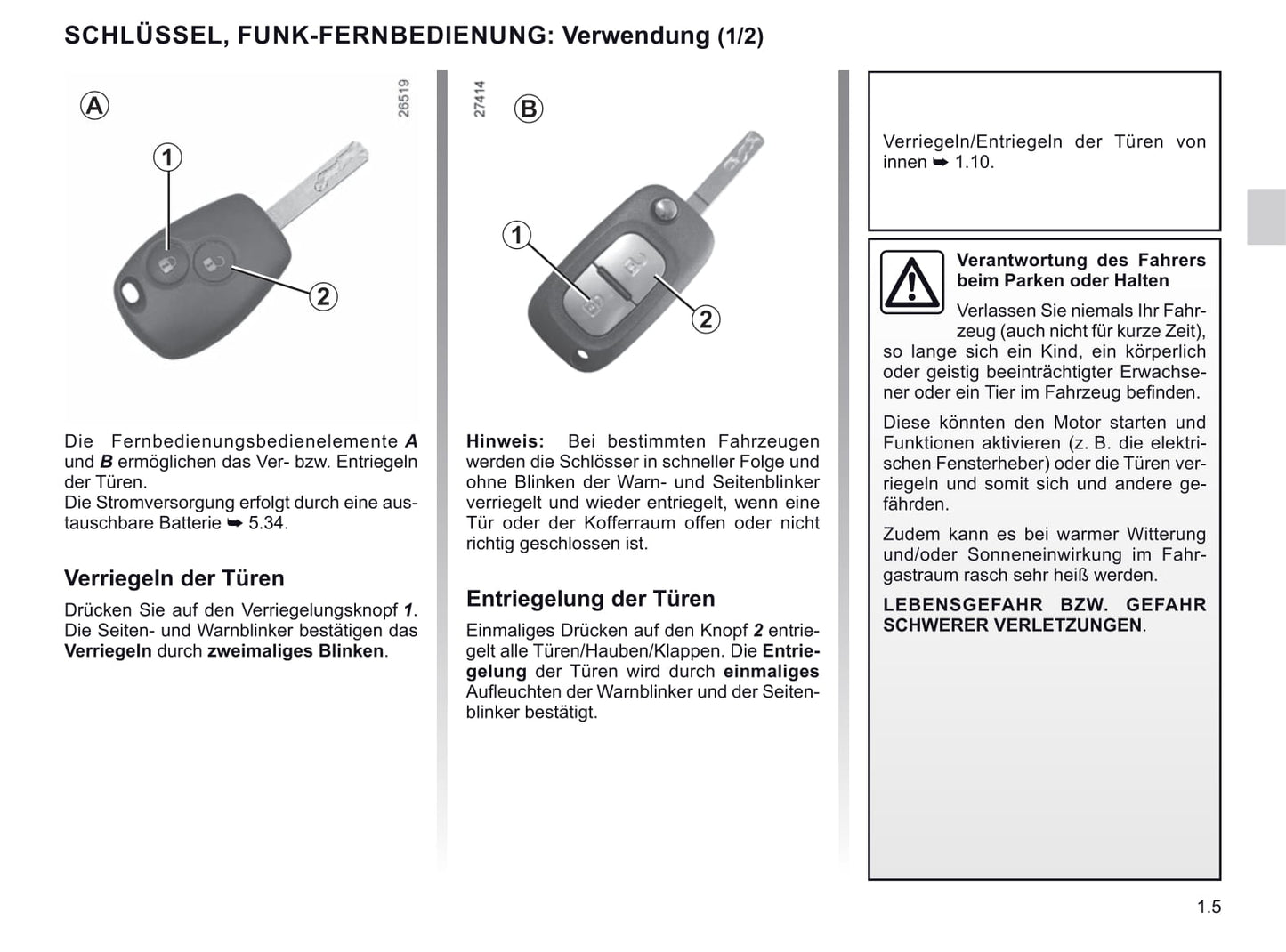 2019-2020 Renault Master Owner's Manual | German