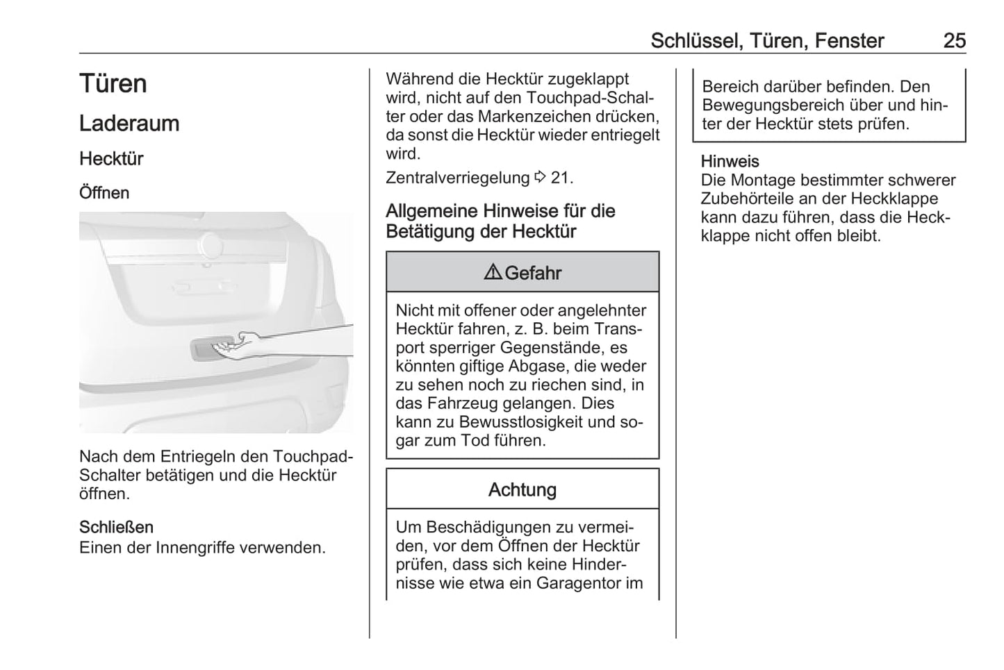 2016 Opel Mokka Owner's Manual | German