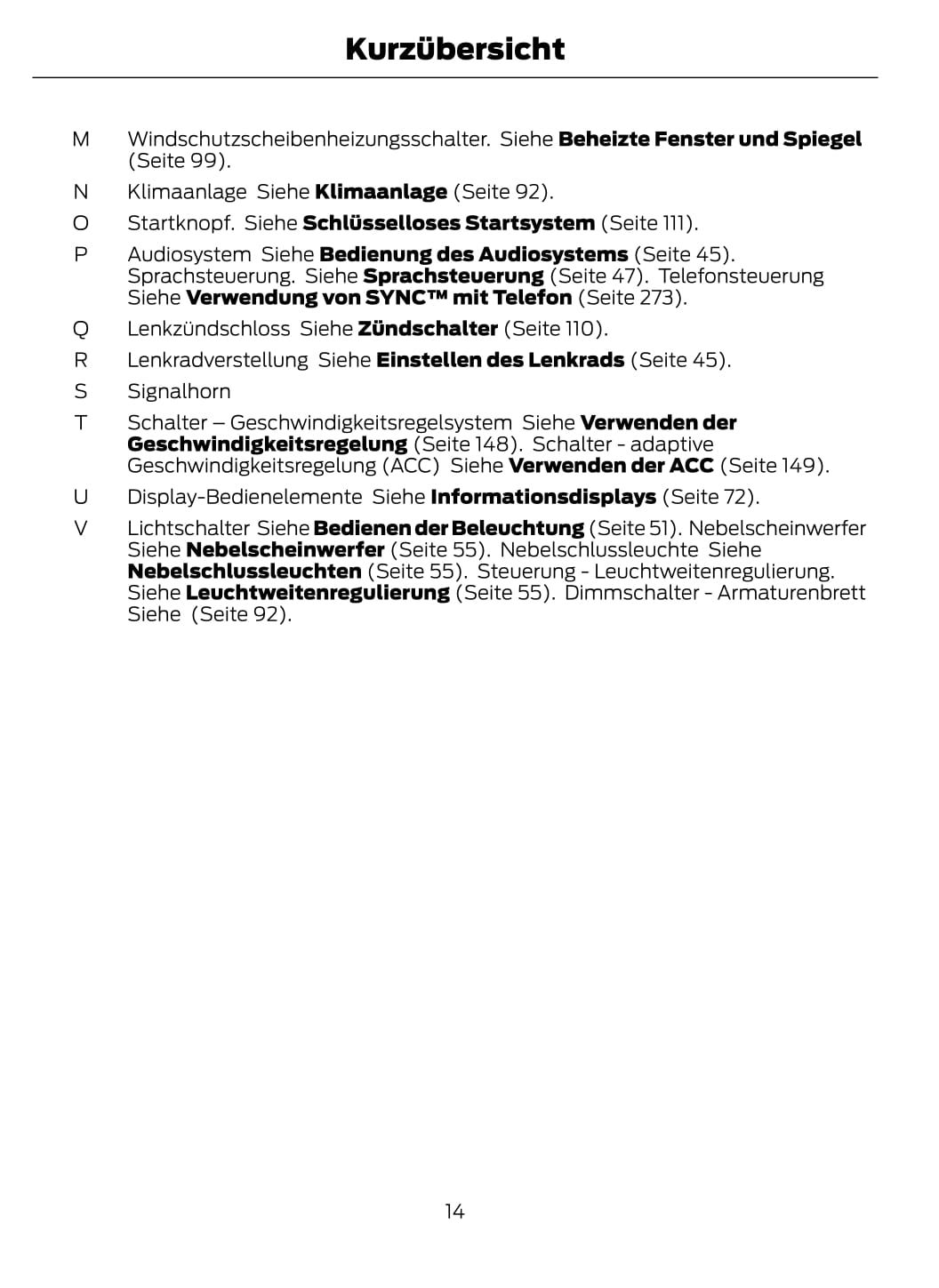 2012-2014 Ford Kuga Bedienungsanleitung | Deutsch