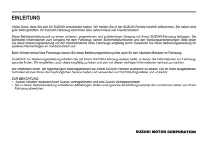 2020-2021 Suzuki Ignis Owner's Manual | German