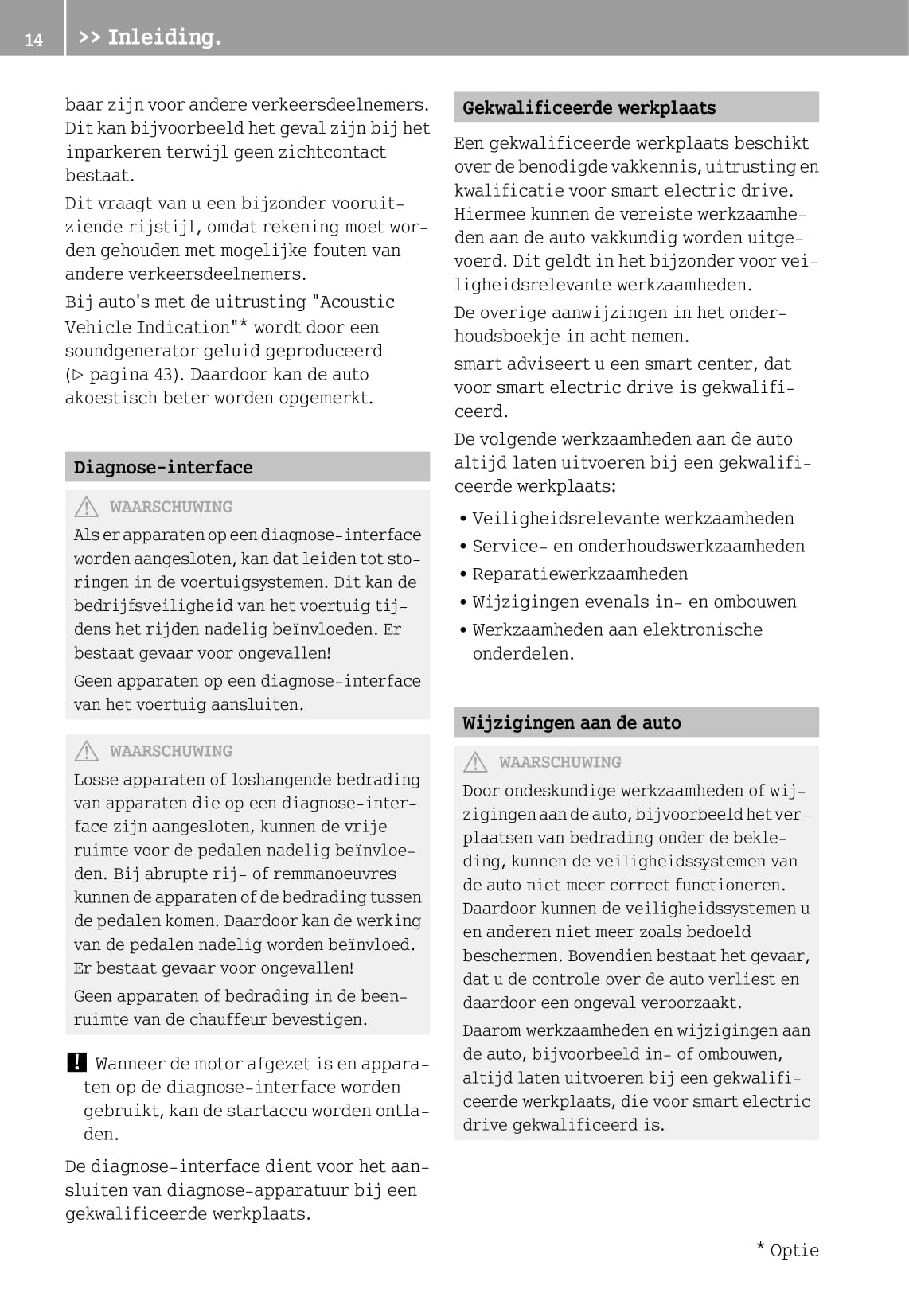 2012-2016 Smart Fortwo Owner's Manual | Dutch
