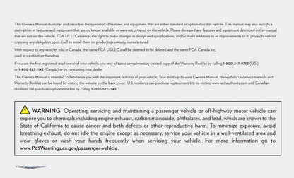 2021 Chrysler 300 Owner's Manual | English